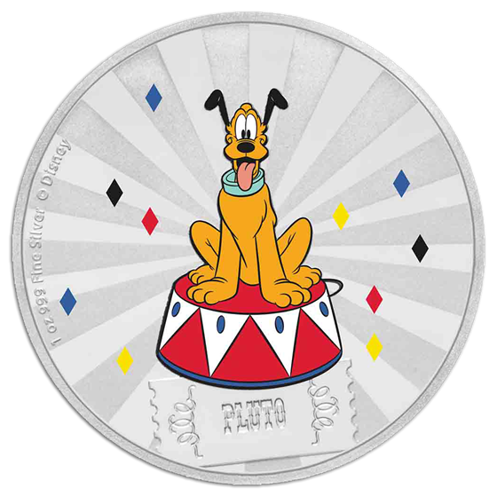2019 1 oz Silver $2 Disney Carnival Collection: Pluto 2019 1 oz Silver $2 Disney Carnival Collection: Pluto
