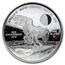 2019 1 oz Silver 50th Anniversary Moon Landing Curved Proof