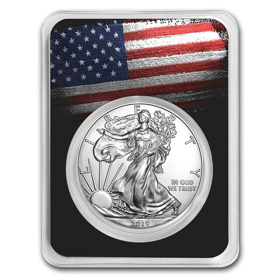 2019 1 oz Silver American Eagle - American Flag 2019 1 oz Silver American Eagle - American Flag
