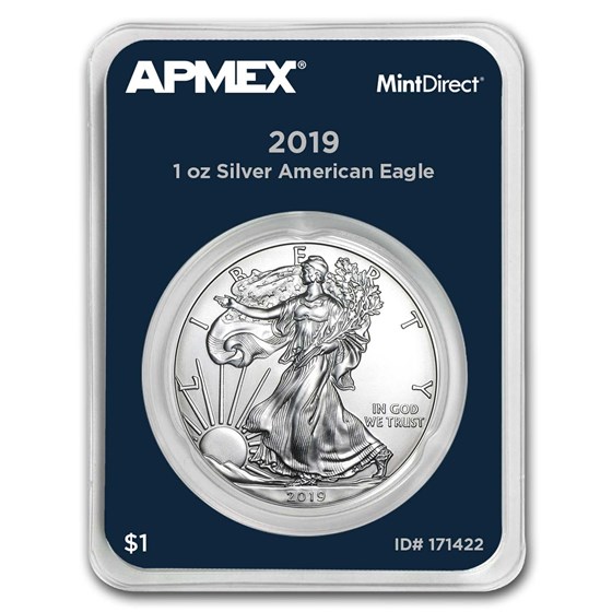 2019 1 oz Silver American Eagle (MintDirect® Single) 2019 1 oz Silver American Eagle (MintDirect® Single)