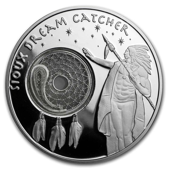 2019 1 oz Silver Mesa Grande Sioux Dream Catcher Proof 2019 1 oz Silver Mesa Grande Sioux Dream Catcher Proof