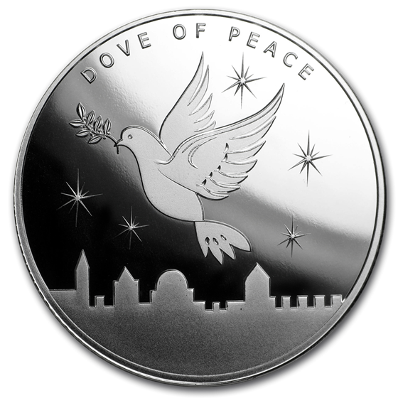 2019 1 oz Silver Round - Holy Land Mint (Dove of Peace) Lot of 20 2019 1 oz Silver Round - Holy Land Mint (Dove of Peace) Lot of 20