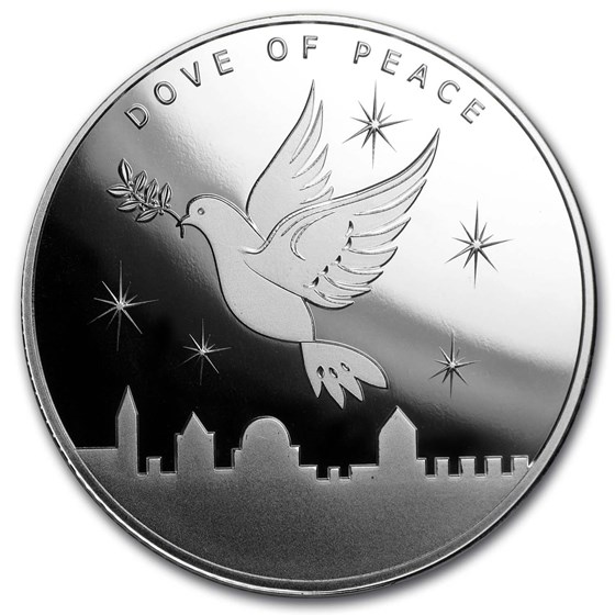 2019 1 oz Silver Round - Holy Land Mint (Dove of Peace) 2019 1 oz Silver Round - Holy Land Mint (Dove of Peace)
