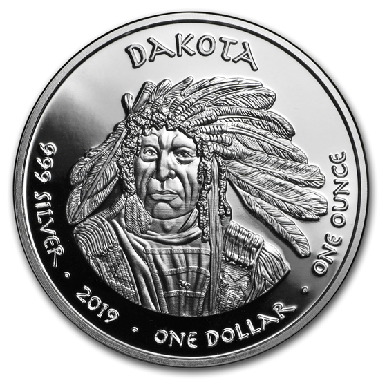 2019 1 oz Silver State Dollars Minnesota Turtle 2019 1 oz Silver State Dollars Minnesota Turtle
