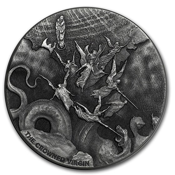 2019 2 oz Silver Coin - Biblical Series (The Crowned Virgin) 2019 2 oz Silver Coin - Biblical Series (The Crowned Virgin)