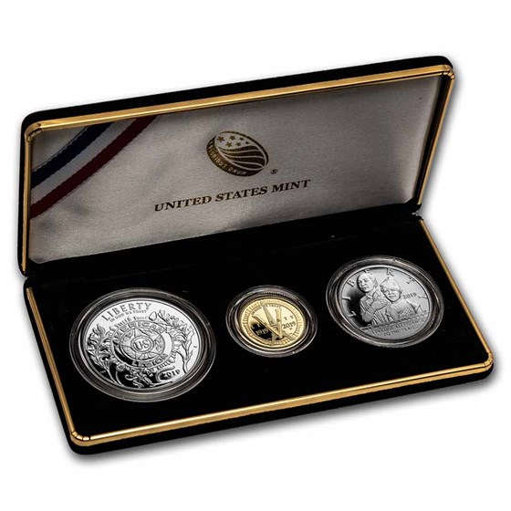 2019 3-Coin American Legion Proof Set (w/Box & COA) 2019 3-Coin American Legion Proof Set (w/Box & COA)