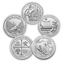 2019 5-Coin 5 oz Silver ATB Set (America the Beautiful)