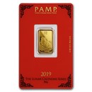 2019 5 gram Gold Bar - PAMP Suisse Year of the Pig (In Assay)