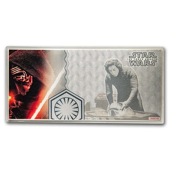 2019 5 gram Silver $1 Note Star Wars The Force Awakens: Kylo Ren 2019 5 gram Silver $1 Note Star Wars The Force Awakens: Kylo Ren