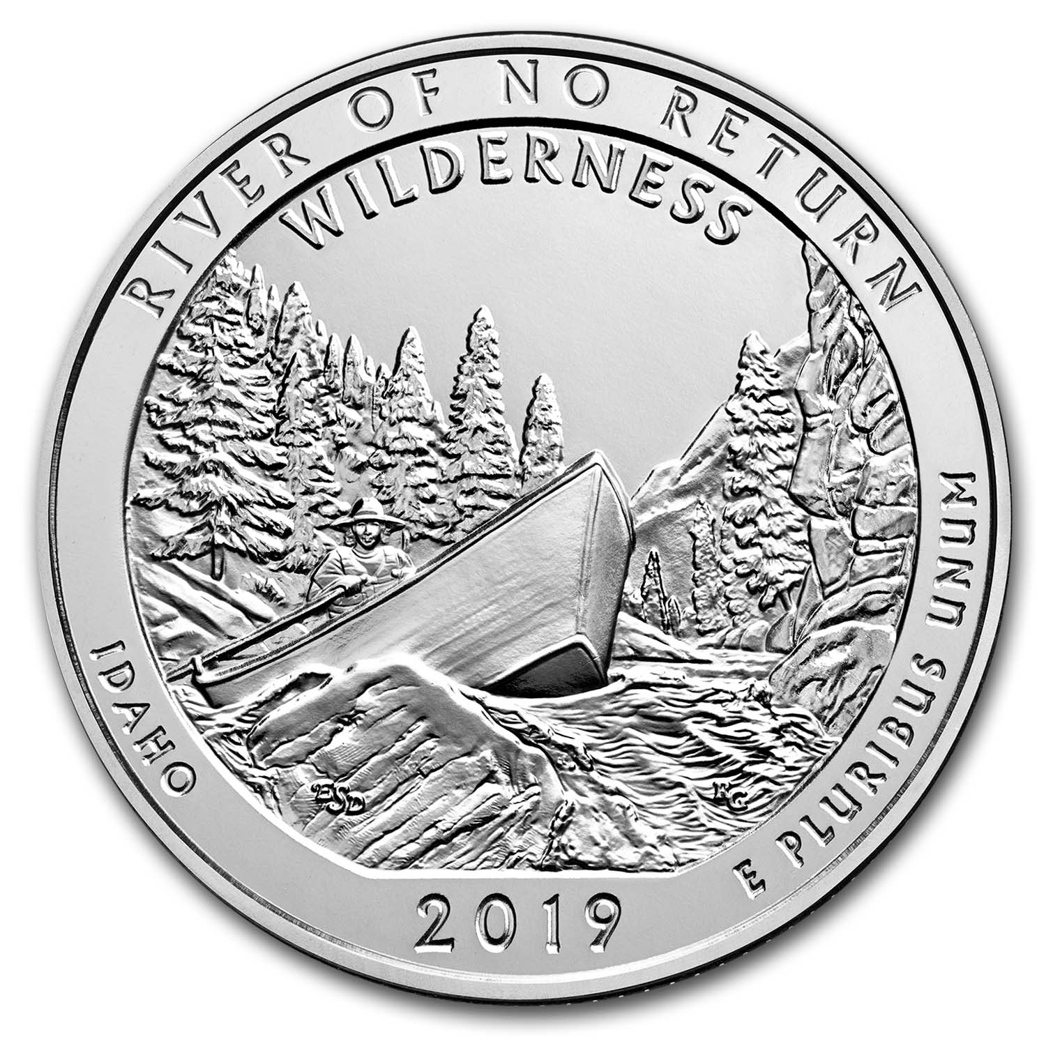2019 ATB 5oz Frank Church River of No Return Wilderness Bullion Coin 
