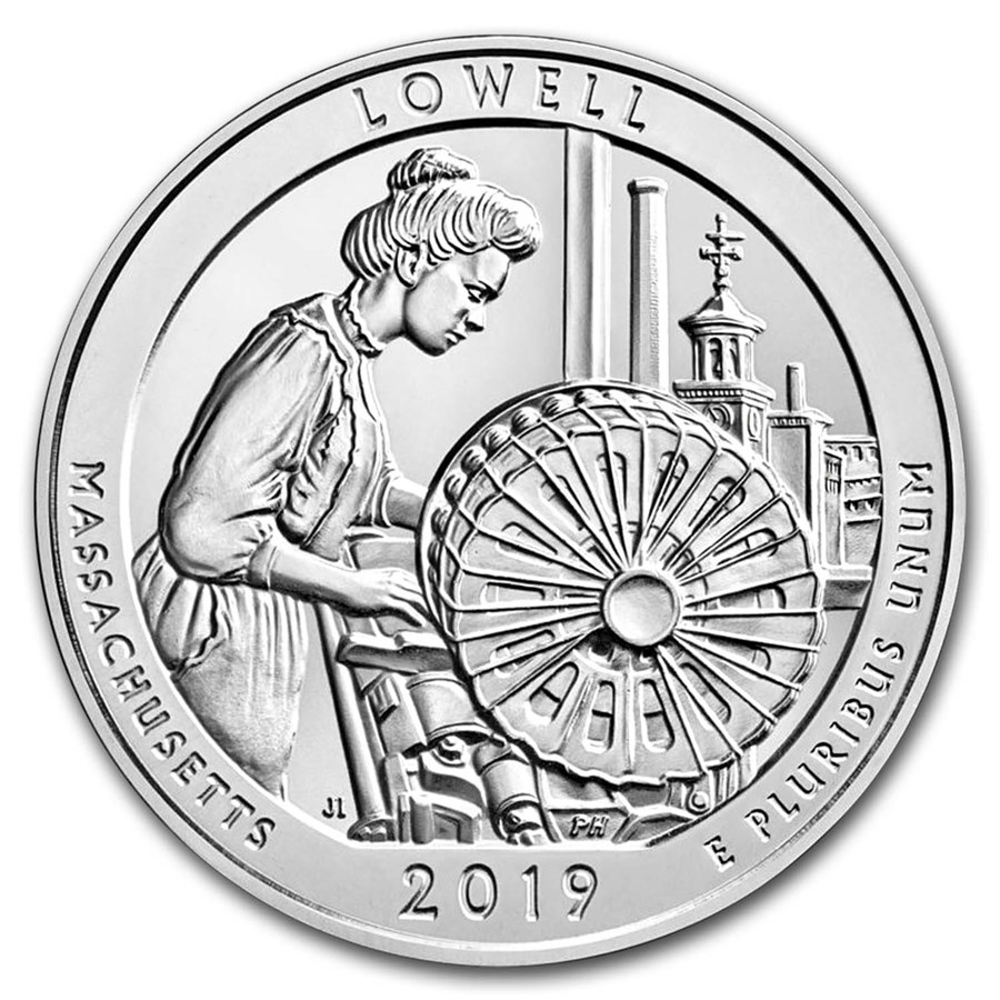 2019 5 oz Silver ATB Lowell National Historical Park, MA