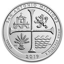 2019 5 oz Silver ATB San Antonio Missions National Hist. Park, TX