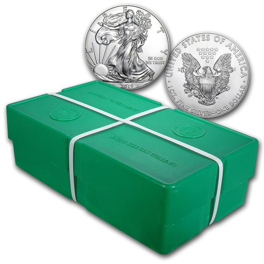 2019 500-Coin American Silver Eagle Monster Box (Sealed)