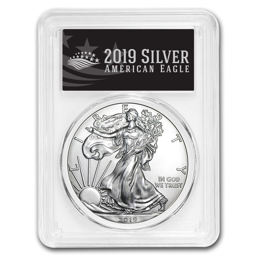 2019 American Silver Eagle MS-70 PCGS (FirstStrike®, Black Label)