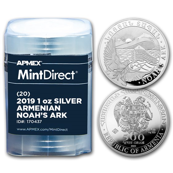 2019 Armenia 1 oz Silver Noah’s Ark (20-Coin MintDirect® Tube) 2019 Armenia 1 oz Silver Noah’s Ark (20-Coin MintDirect® Tube)