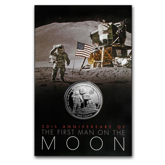 2019 Ascension Island Cupro-Nickel 1 Crown First Man on the Moon 2019 Ascension Island Cupro-Nickel 1 Crown First Man on the Moon
