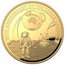 2019 AUS 1 oz Gold $100 Moon Landing Domed PR-70 PCGS (FD,No COA)