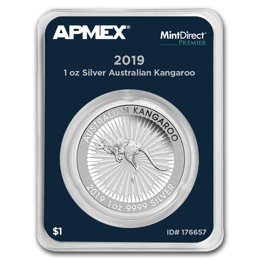 2019 AUS 1 oz Silver Kangaroo (MintDirect® Premier Single)