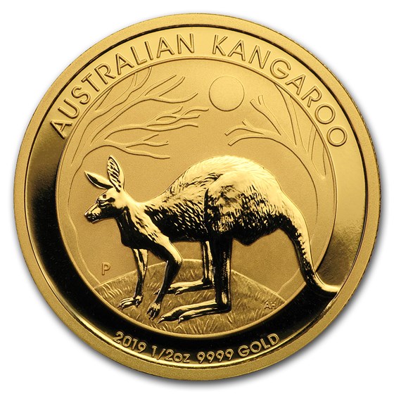2019 Australia 1/2 oz Gold Kangaroo BU