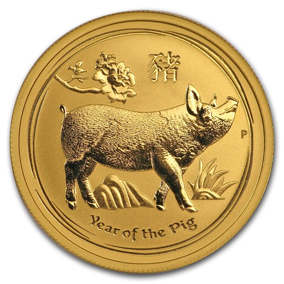 2019 Australia 1/2 oz Gold Lunar Pig BU 2019 Australia 1/2 oz Gold Lunar Pig BU