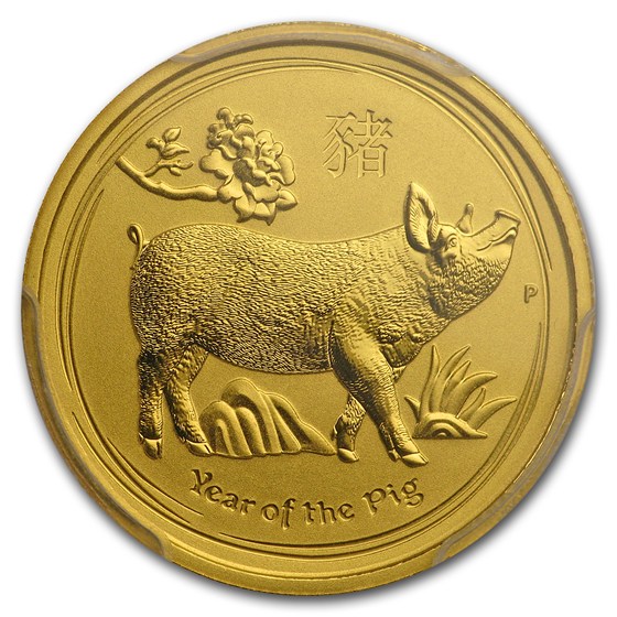 Buy 2019 Australia 1/4 oz Gold Lunar Pig MS-70 PCGS (FS, Red Label) | APMEX