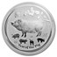 2019 Australia 1 kilo Silver Lunar Pig BU