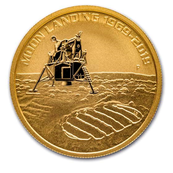 2019 Australia 1 oz Gold Anniversary of the Moon Landing BU 2019 Australia 1 oz Gold Anniversary of the Moon Landing BU
