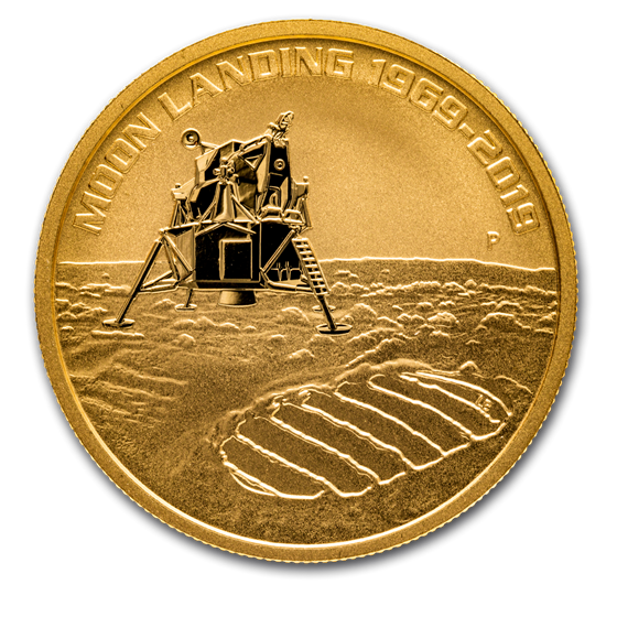 2019 Australia 1 oz Gold Anniversary of the Moon Landing BU 2019 Australia 1 oz Gold Anniversary of the Moon Landing BU