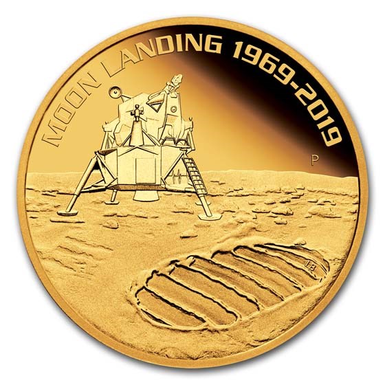 2019 Australia 1 oz Gold Anniversary of the Moon Landing Proof 2019 Australia 1 oz Gold Anniversary of the Moon Landing Proof