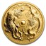 2019 Australia 1 oz Gold Dragon & Tiger MS-70 NGC
