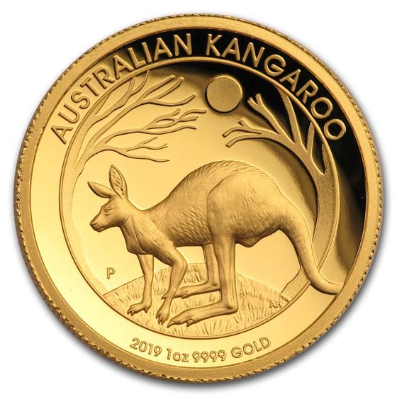 2019 Australia 1 oz Gold Kangaroo Proof (High Relief, Box & COA) 2019 Australia 1 oz Gold Kangaroo Proof (High Relief, Box & COA)