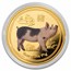 2019 Australia 1 oz Gold Lunar Pig Proof (Colorized, coin only)