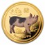 2019 Australia 1 oz Gold Lunar Pig Proof (Colorized, coin only)