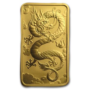 Buy 2019 AUS 1 oz Gold Rectangular Dragon Coin BU | APMEX