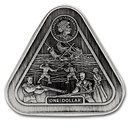 2019 Australia 1 oz Silver $1 Batavia Shipwreck Antiqued