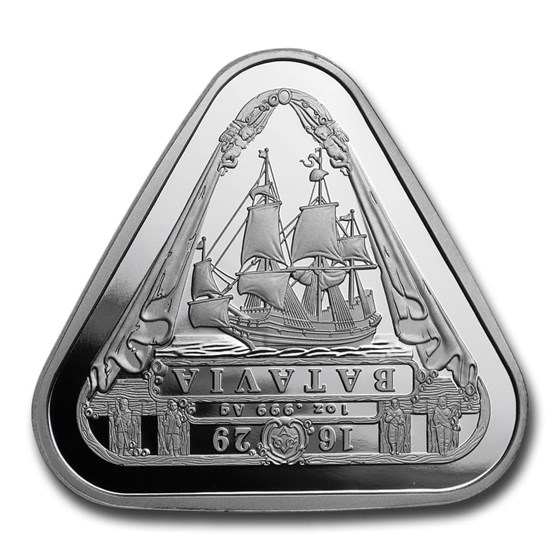 Buy 2019 Australia 1 oz Silver $1 Batavia Shipwreck Triangular Coin | APMEX