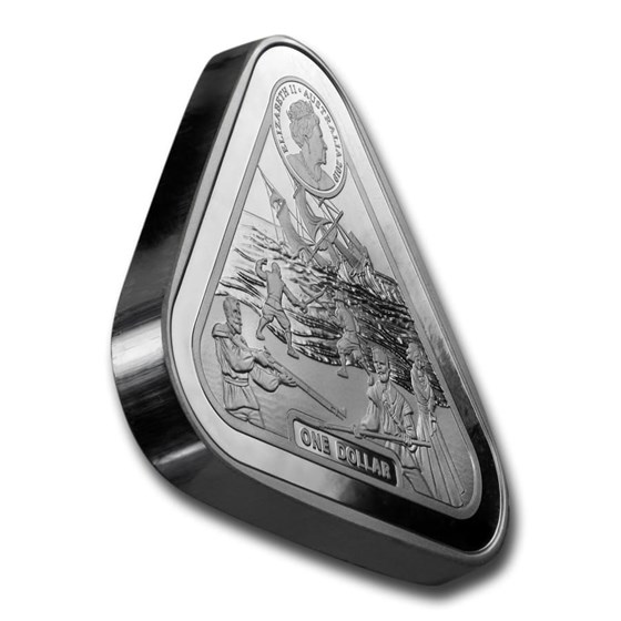 Buy 2019 Australia 1 oz Silver $1 Batavia Shipwreck Triangular Coin | APMEX