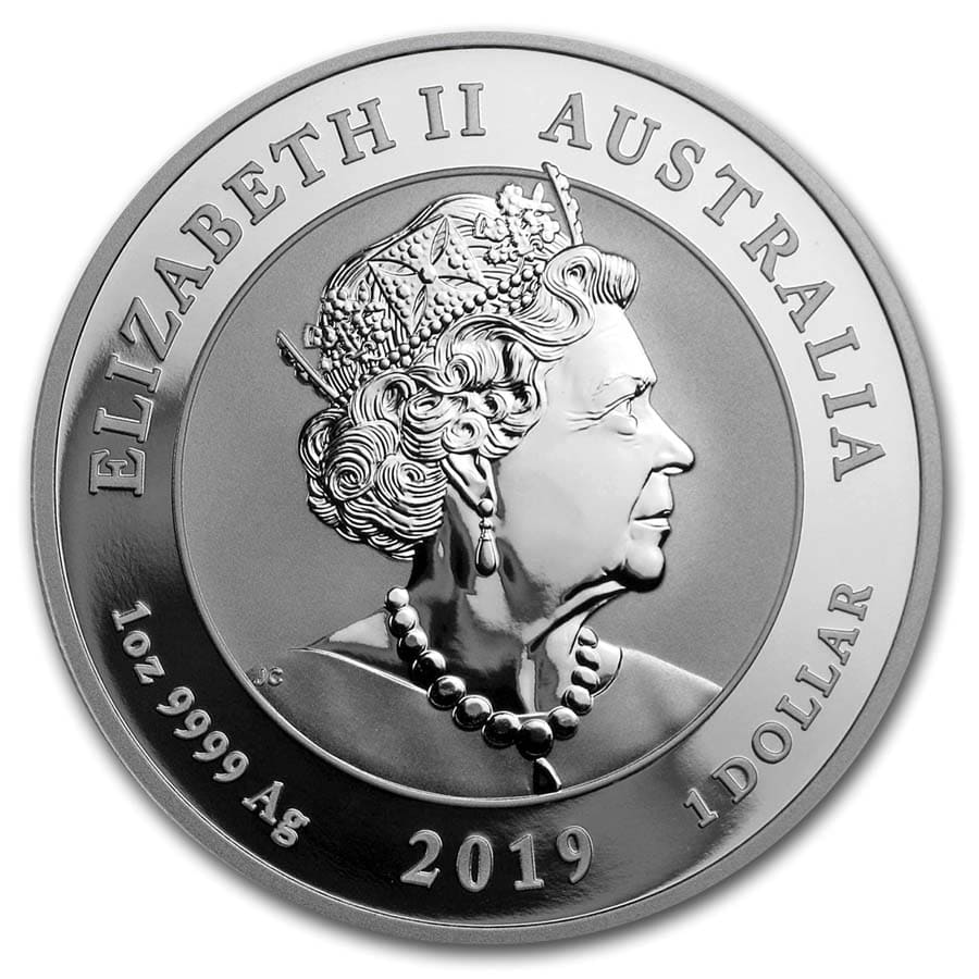 2019 Australia Perth Mint Double Dragon Silver 1 oz Coin