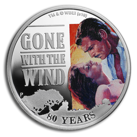 2019 Australia 1 oz Silver Gone with the Wind 80th Anniv Proof 2019 Australia 1 oz Silver Gone with the Wind 80th Anniv Proof