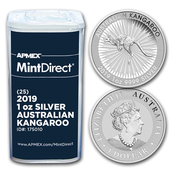 2019 Australia 1 oz Silver Kangaroo (25-Coin MintDirect® Tube) 2019 Australia 1 oz Silver Kangaroo (25-Coin MintDirect® Tube)