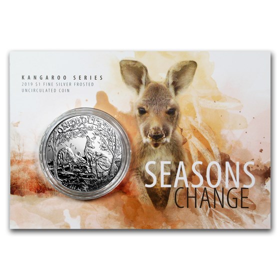 2019 Australia 1 oz Silver Kangaroo (Display Card) 2019 Australia 1 oz Silver Kangaroo (Display Card)
