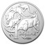 2019 Australia 1 oz Silver Kangaroo w/Merlion Privy (Capsule)
