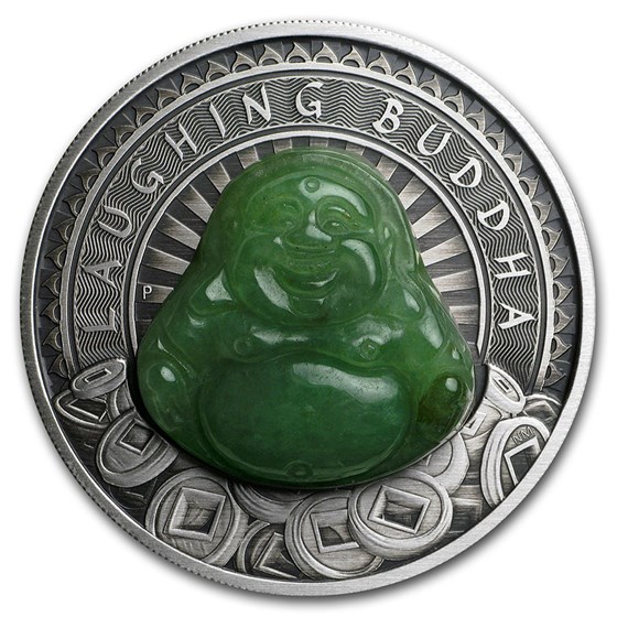 2019 Australia 1 oz Silver Laughing Budda (Antiqued) 2019 Australia 1 oz Silver Laughing Budda (Antiqued)
