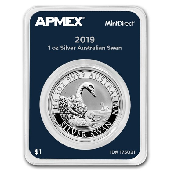 2019 Australia 1 oz Silver Swan (MintDirect® Single) 2019 Australia 1 oz Silver Swan (MintDirect® Single)