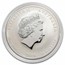 2019 Australia 10 oz Silver Lunar Colorized Pig BU