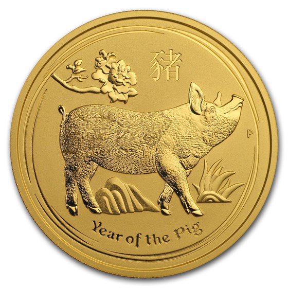 2019 Australia 2 oz Gold Lunar Pig BU 2019 Australia 2 oz Gold Lunar Pig BU