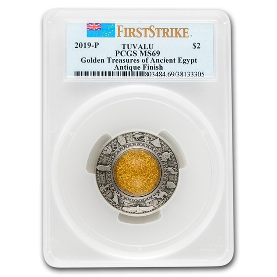 2019 Australia 2 oz Silver Treasures of Ancient Egypt MS-69 PCGS 2019 Australia 2 oz Silver Treasures of Ancient Egypt MS-69 PCGS