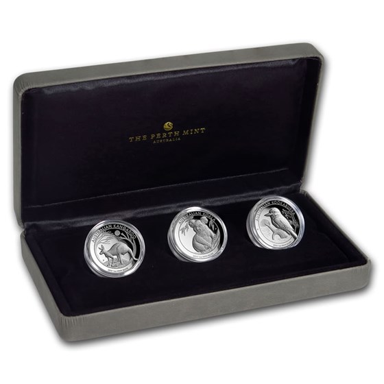 2019 Australia 3-Coin 1 oz Silver Proof High Relief Set 2019 Australia 3-Coin 1 oz Silver Proof High Relief Set