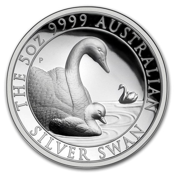 2019 Australia 5 oz Silver Swan Proof (High Relief, w/Box & COA) 2019 Australia 5 oz Silver Swan Proof (High Relief, w/Box & COA)