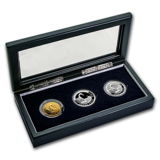 2019 Australia Swan 3-Coin Set BU/Proof